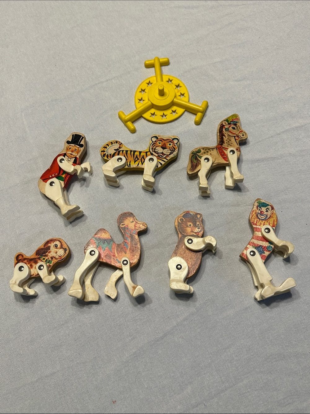 Vintage 1962 Fisher Price Circus Animal Pull-Toy Set